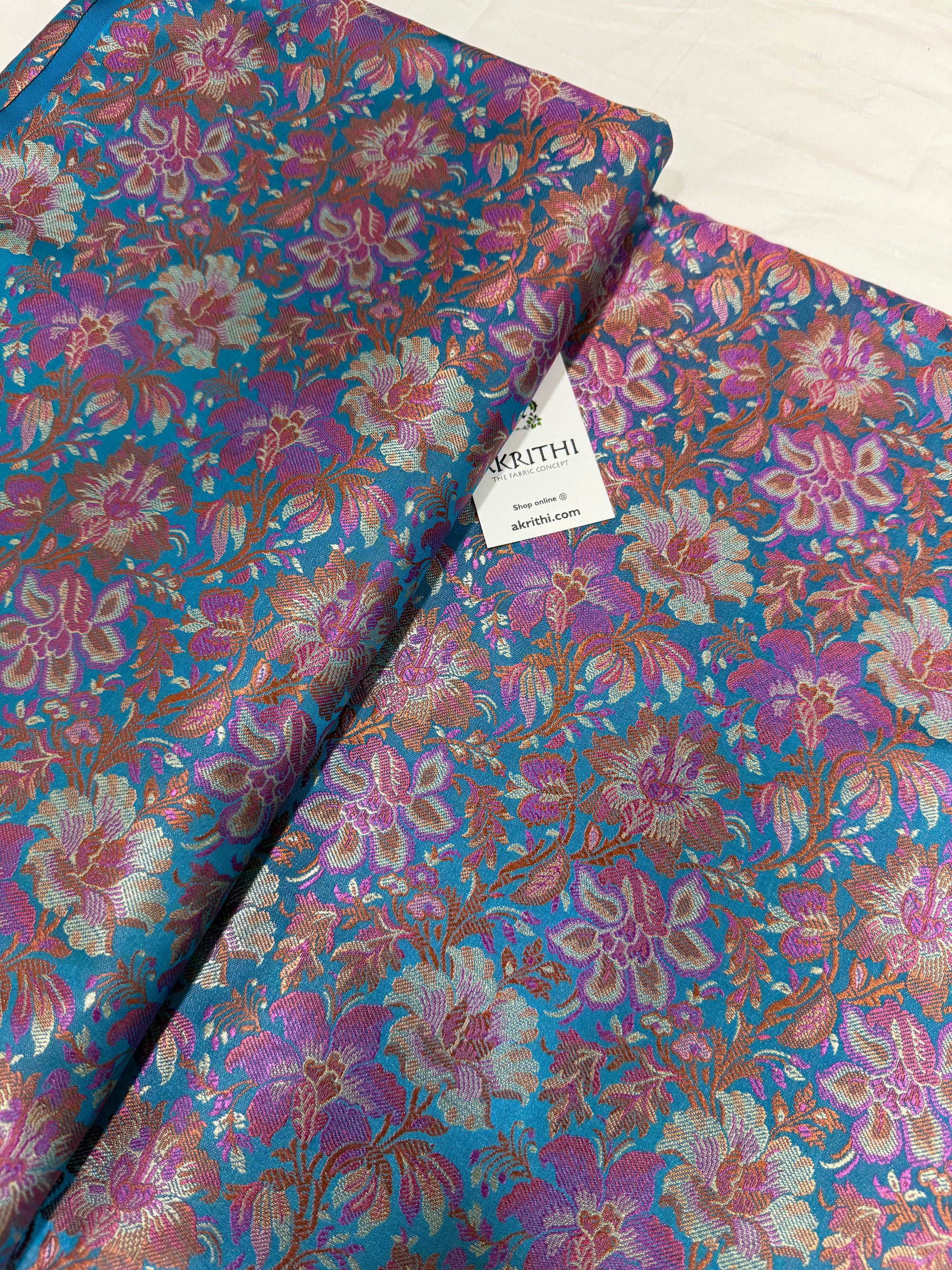 Pure Banarasi brocade fabric