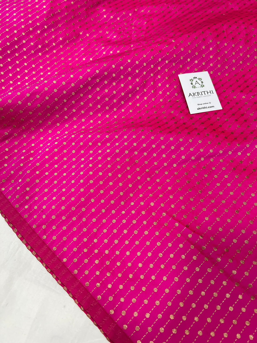 Semi Banarasi raw silk fabric