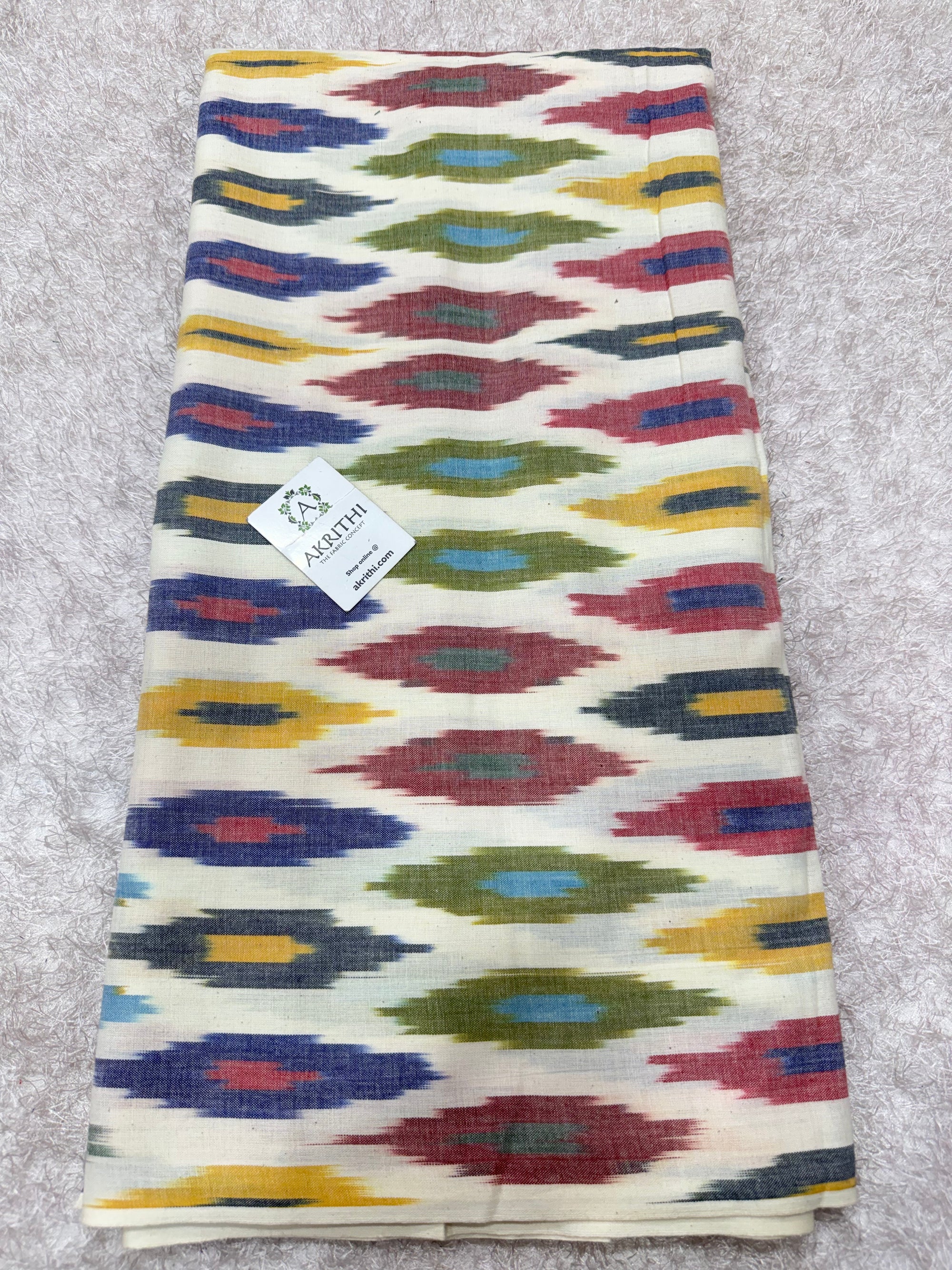 Pochampally Ikat pure cotton fabric