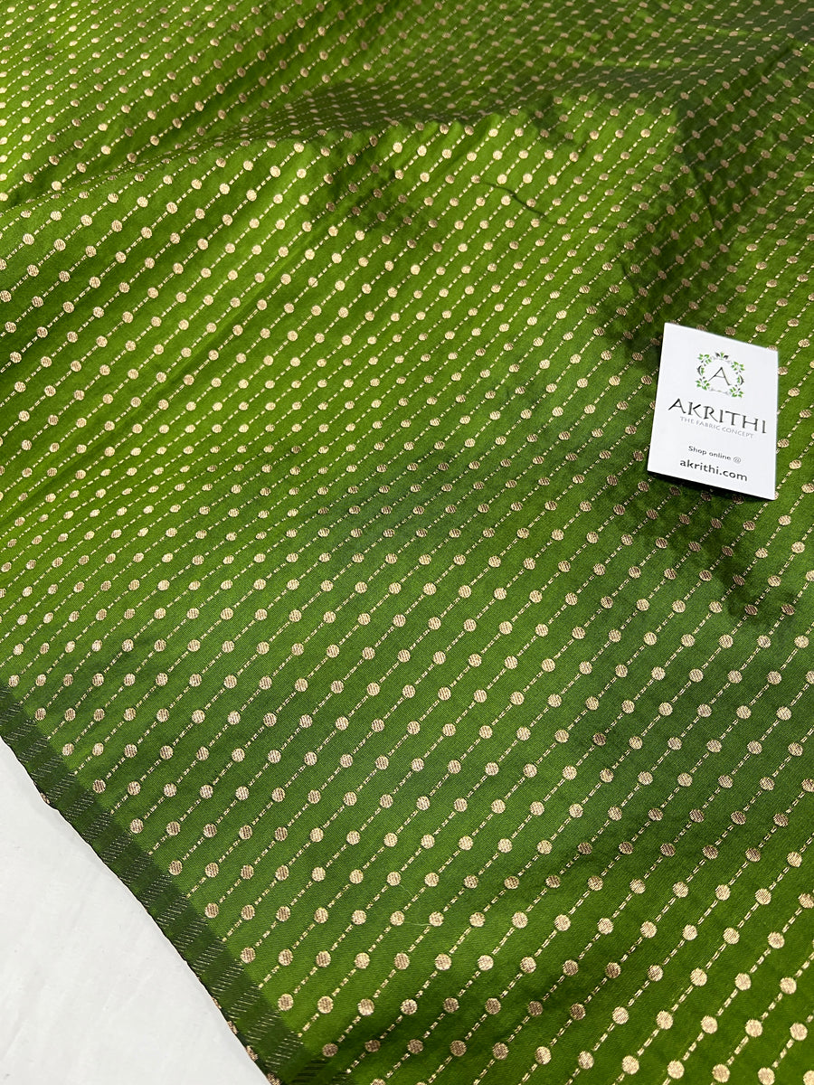 Semi Banarasi raw silk fabric