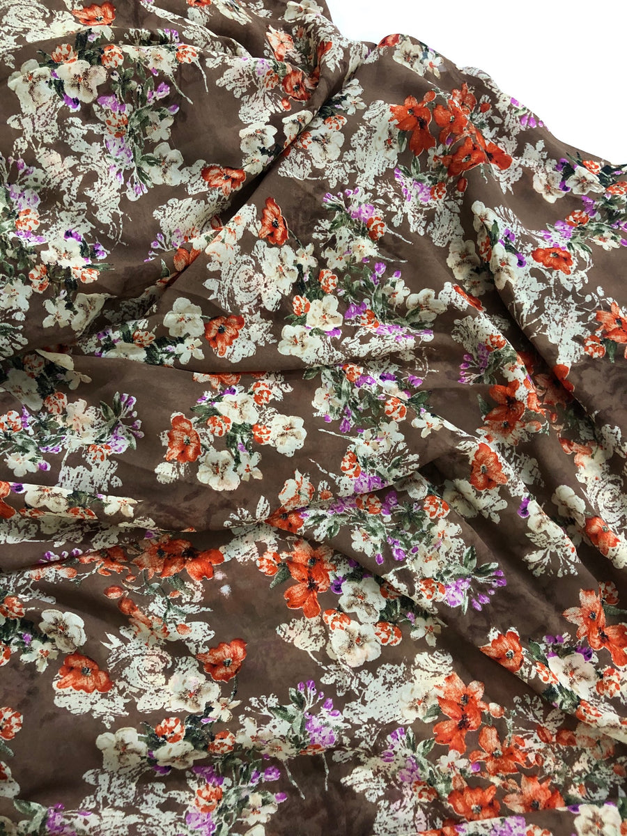 Printed georgette fabric