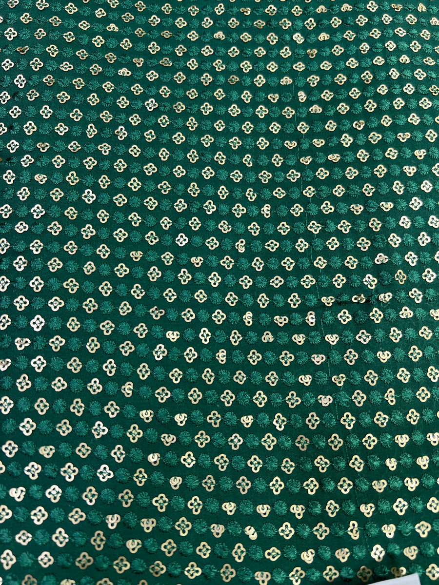 Embroidery on Georgette fabric