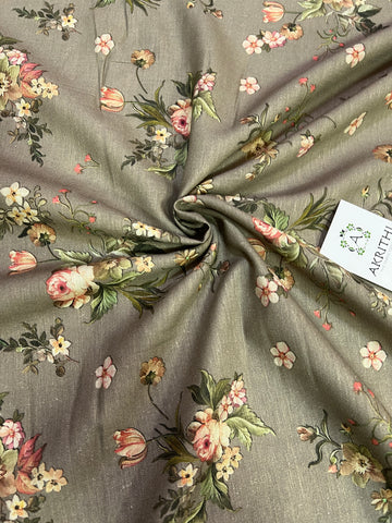 Digital Printed pure linen fabric