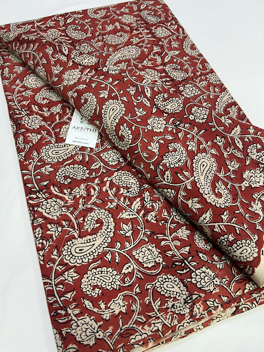 Hand block Printed pure cotton fabric