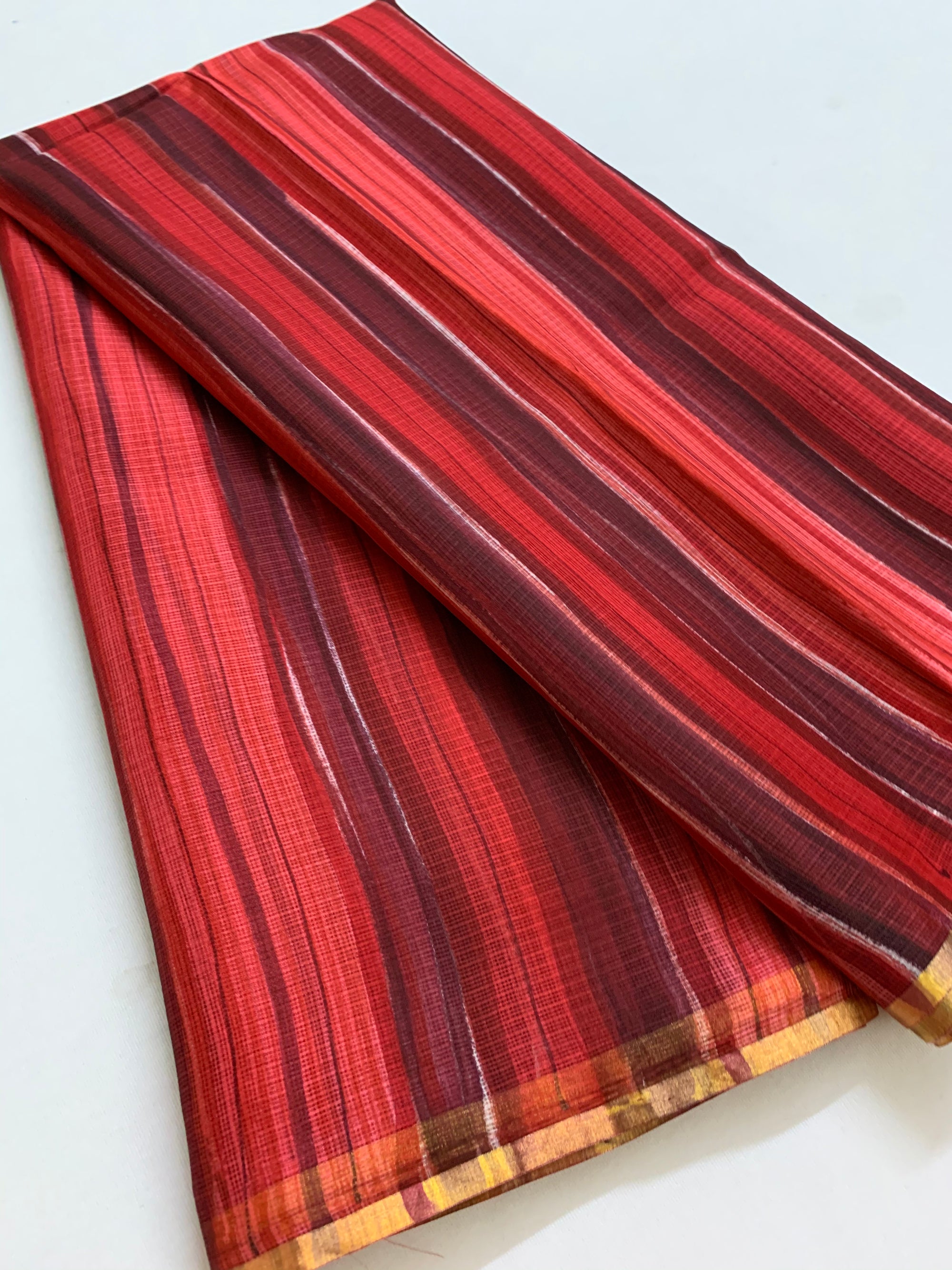 Pure kota silk hand brushed saree