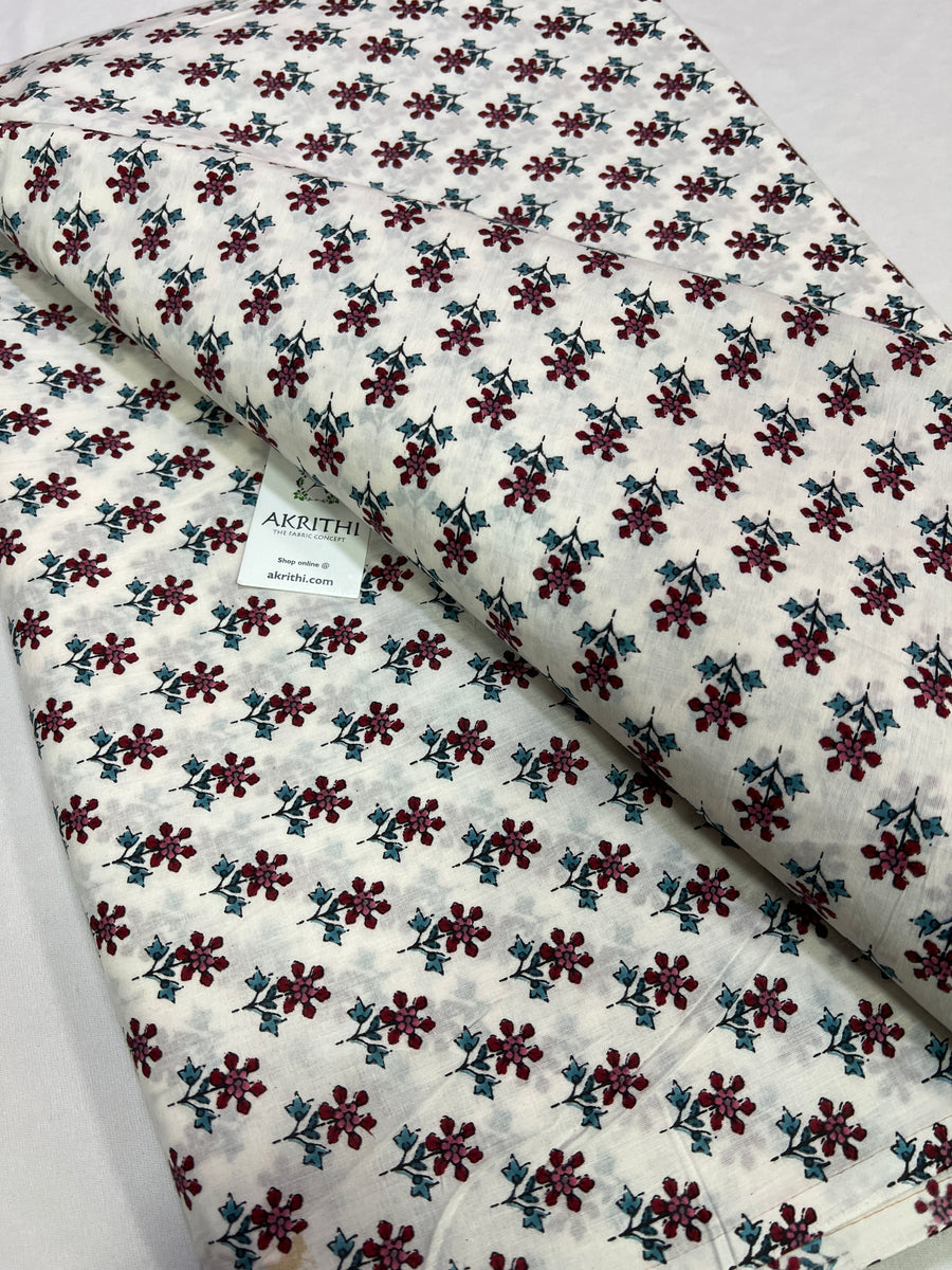 Printed pure cotton fabric