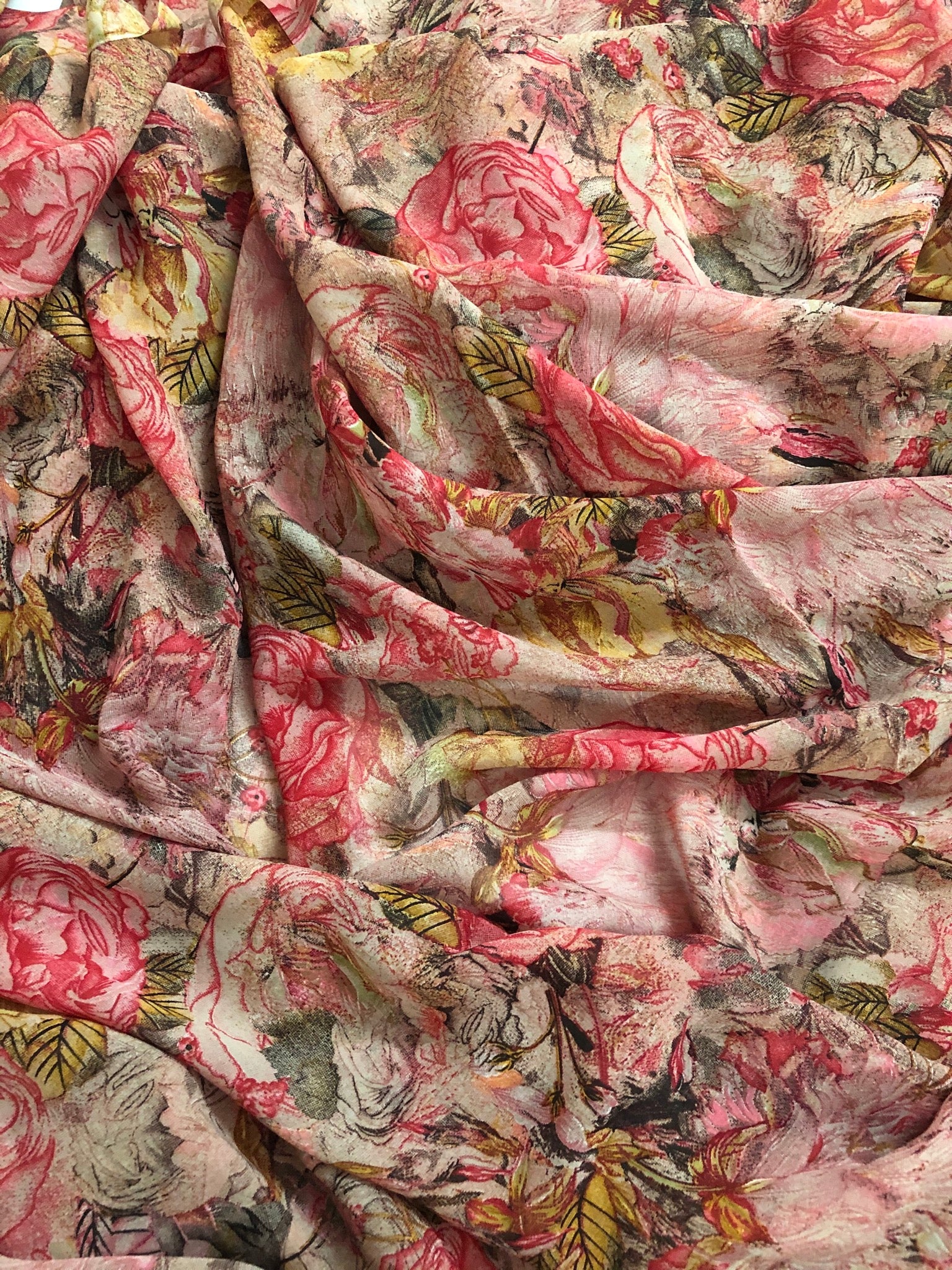 Printed georgette fabric
