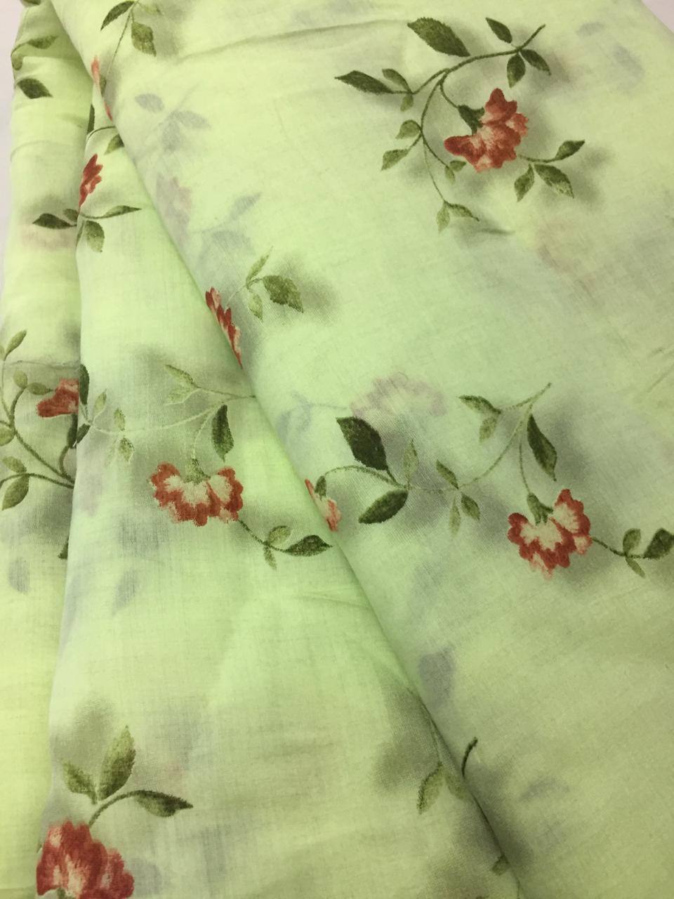 Printed rayon fabric