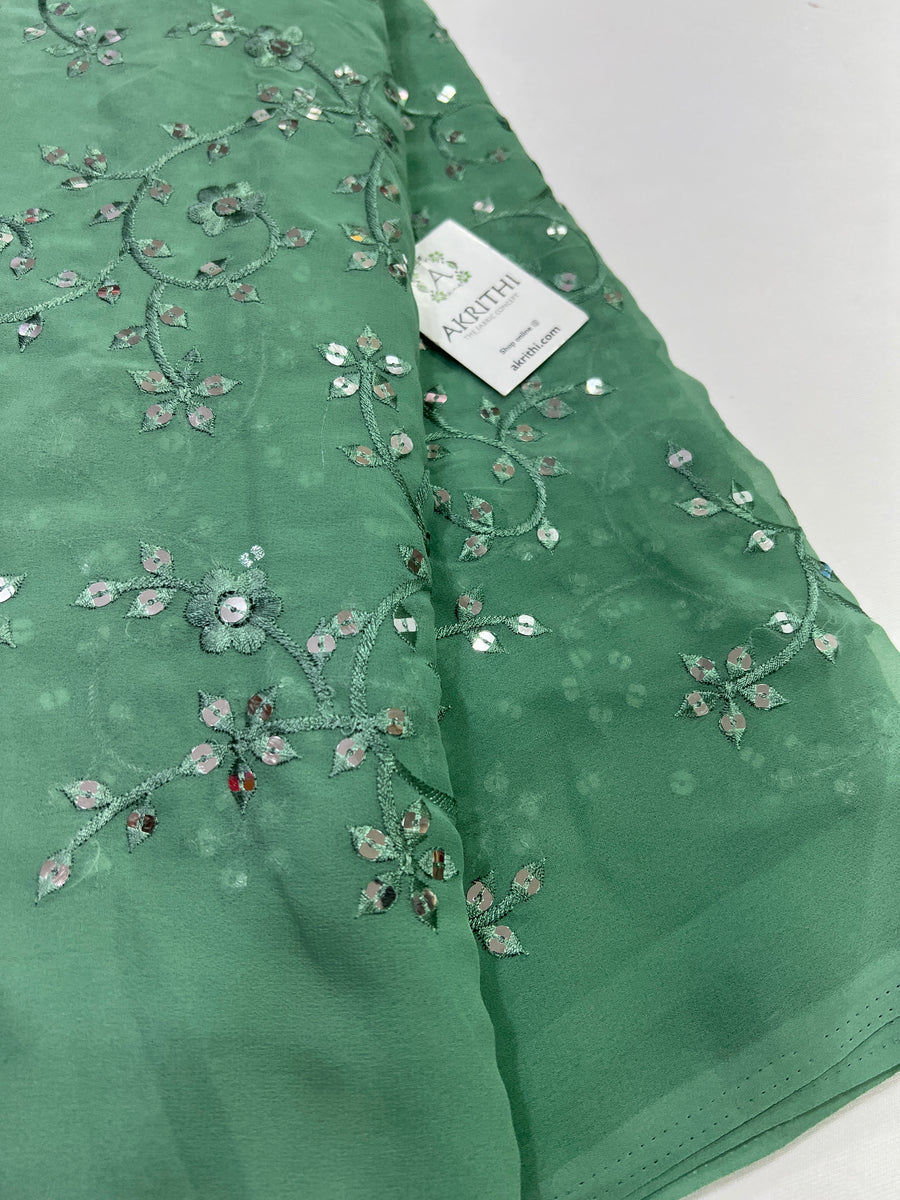 Embroidery on Georgette fabric