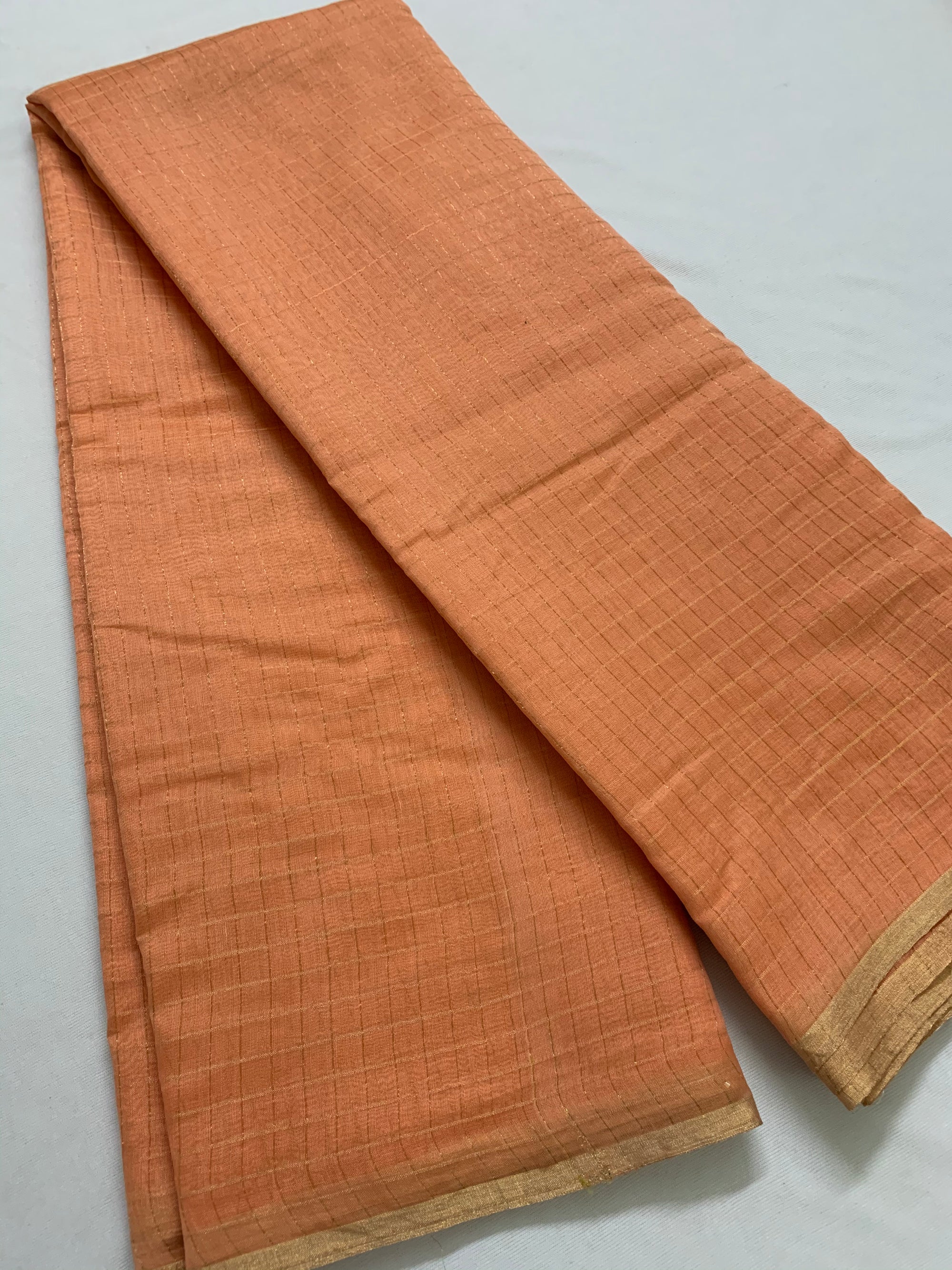 Pure chanderi checks saree