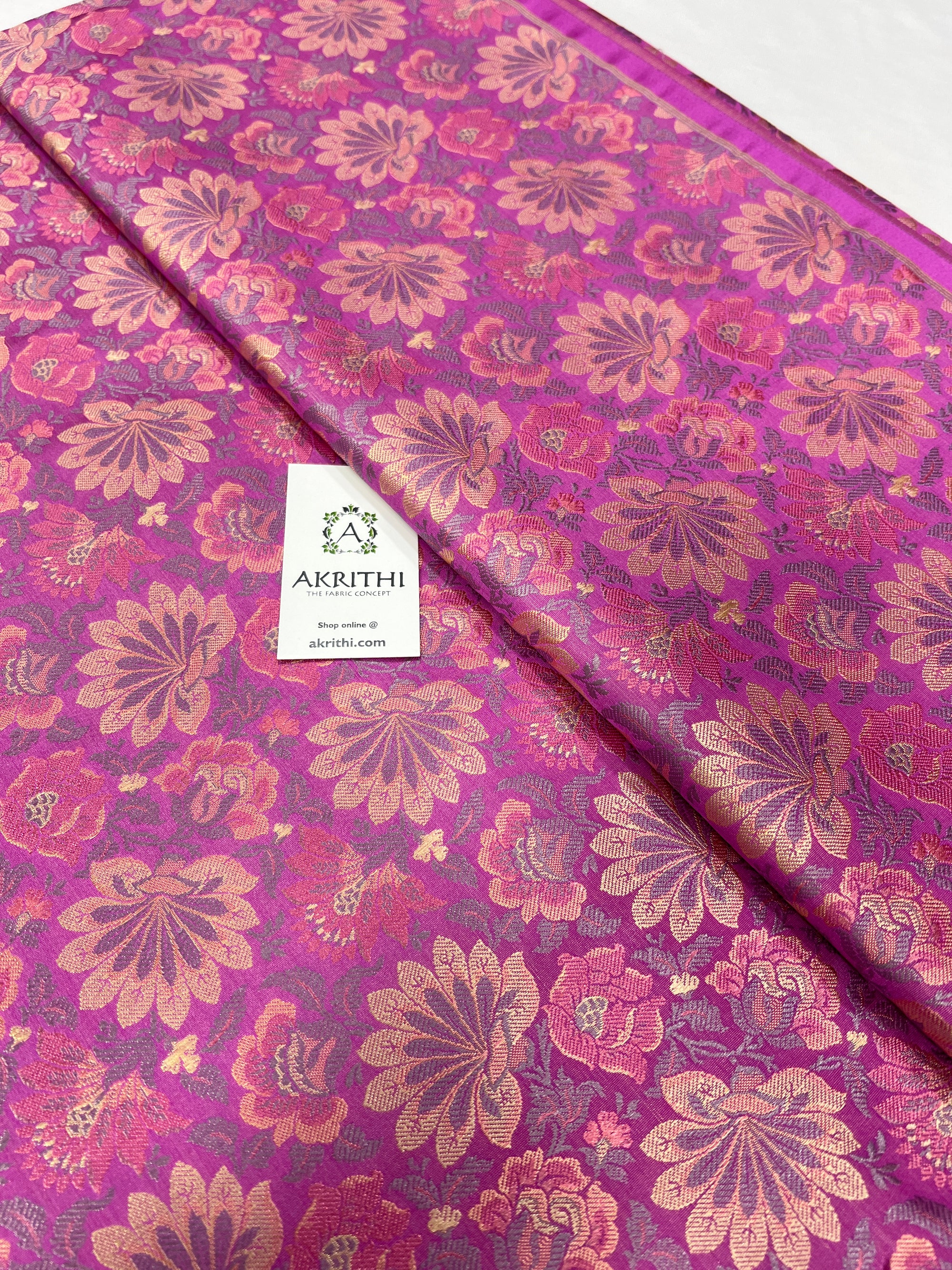 Handloom Banarasi brocade fabric