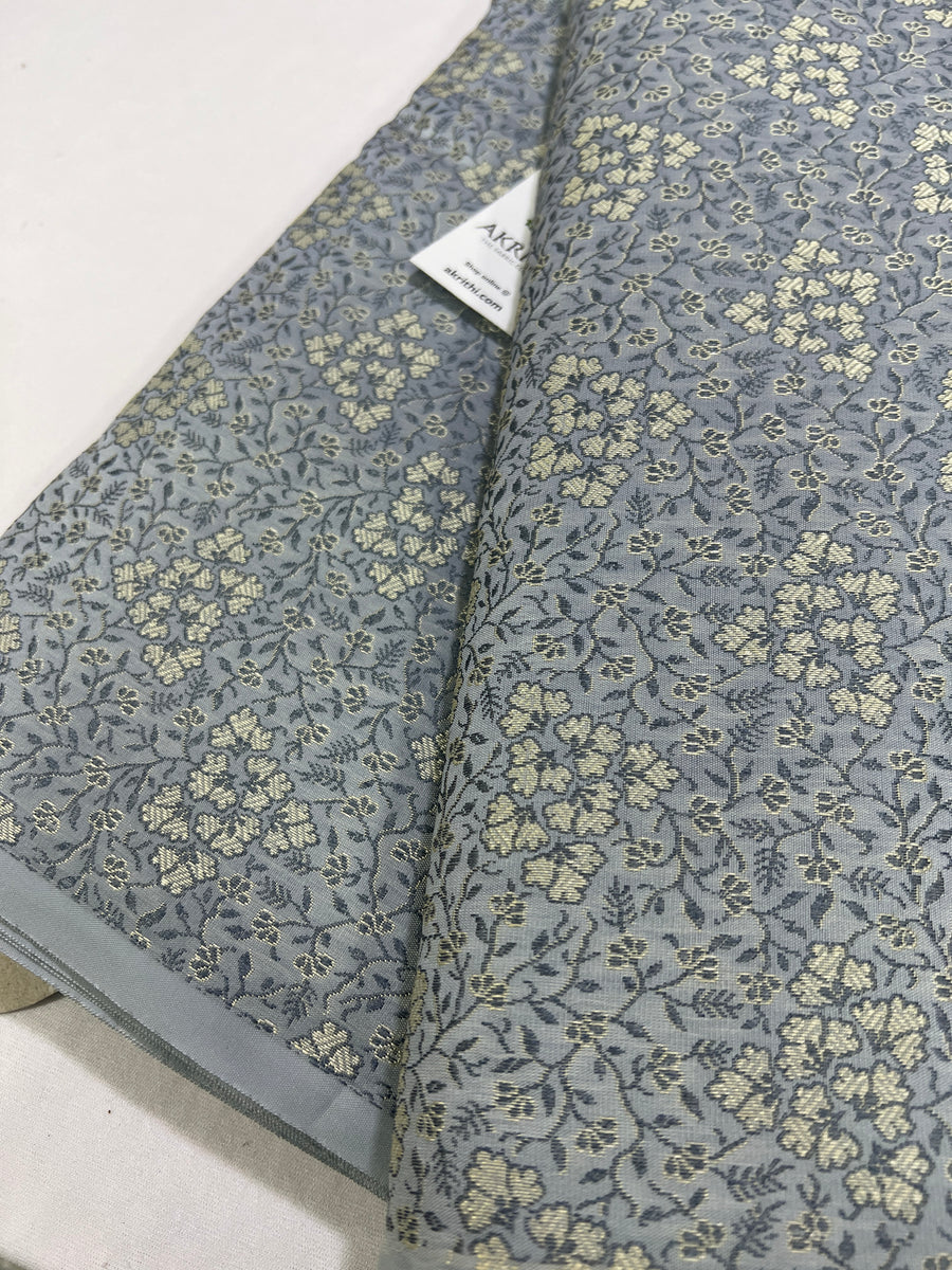 Banarasi brocade fabric without zari
