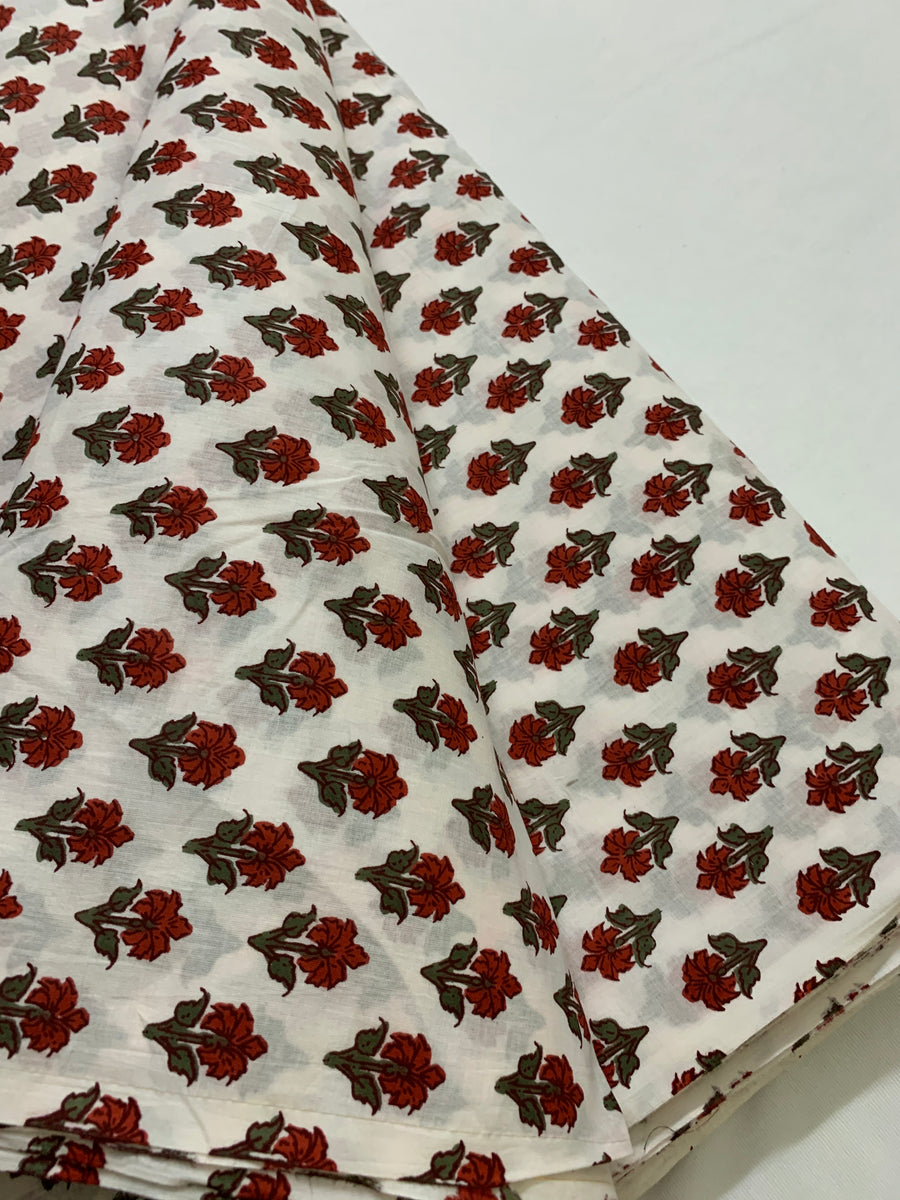 Printed pure cotton fabric