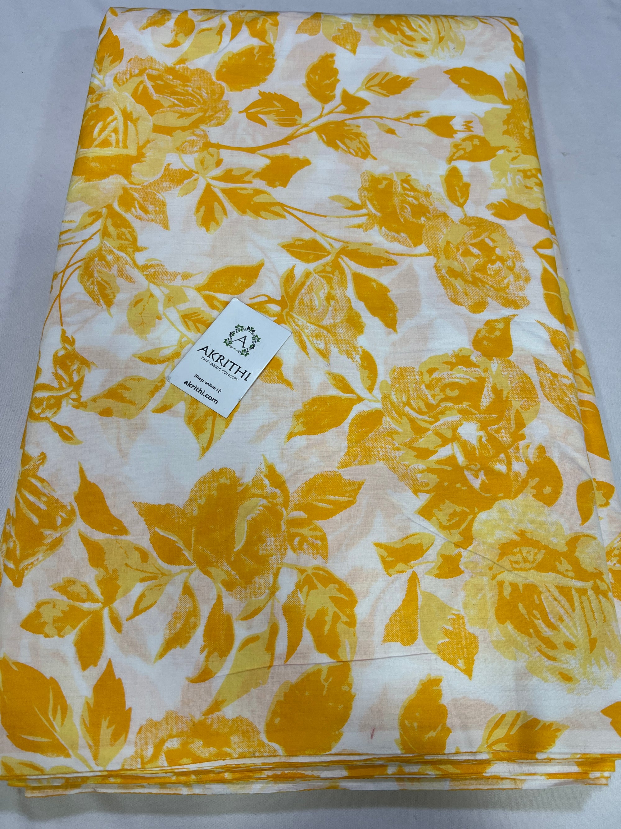 Printed pure cotton fabric