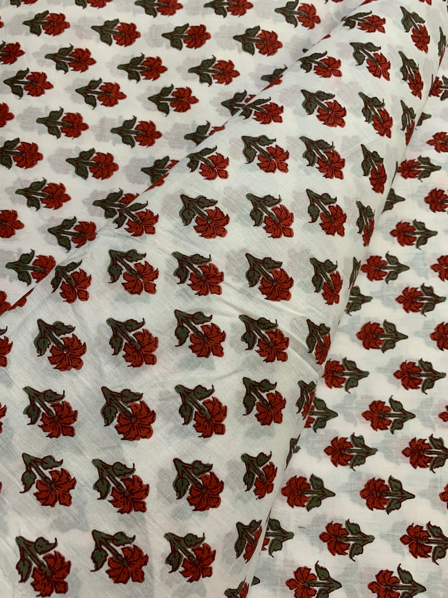 Printed pure cotton fabric