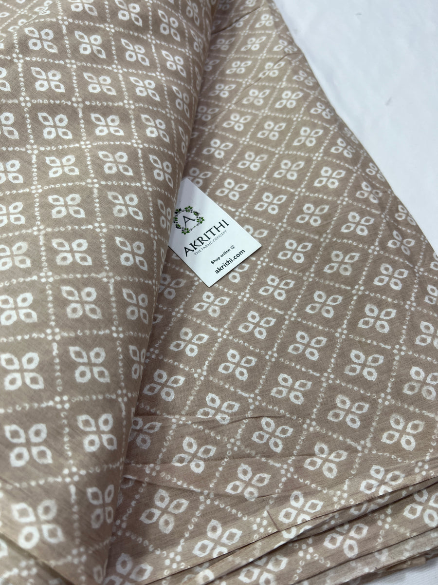 Printed pure cotton fabric