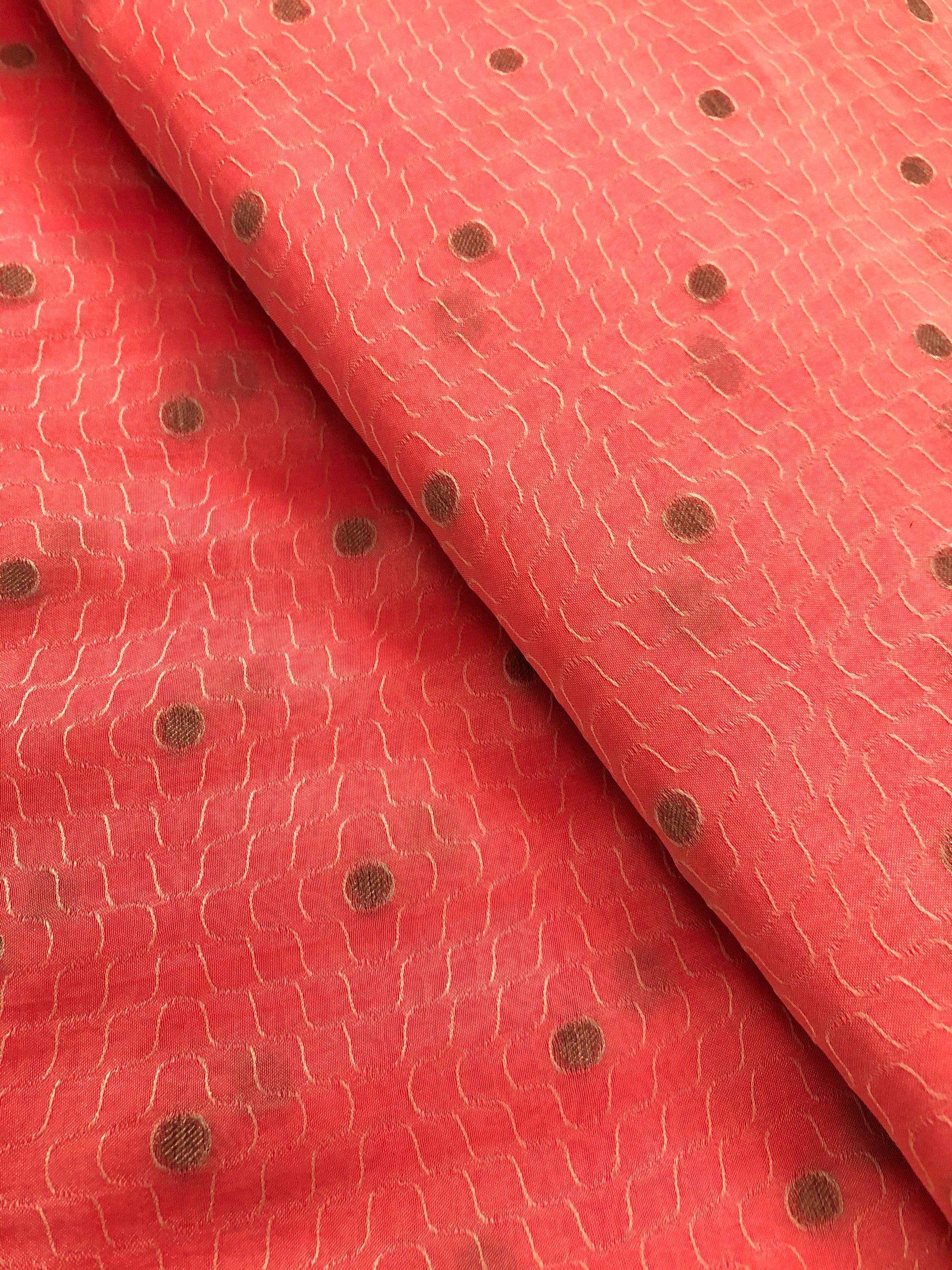 Self woven butti chiffon fabric