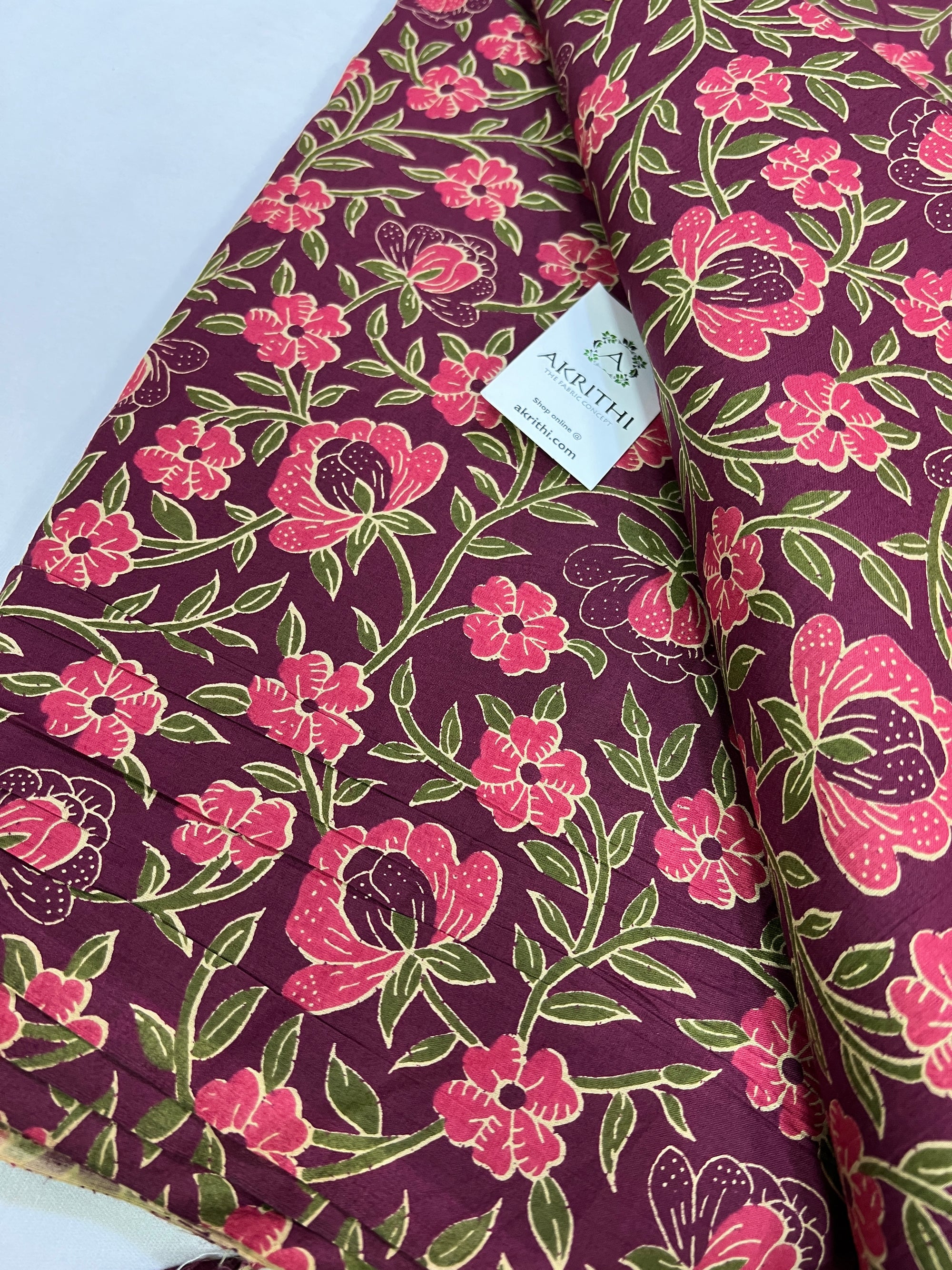 Printed pure cotton fabric