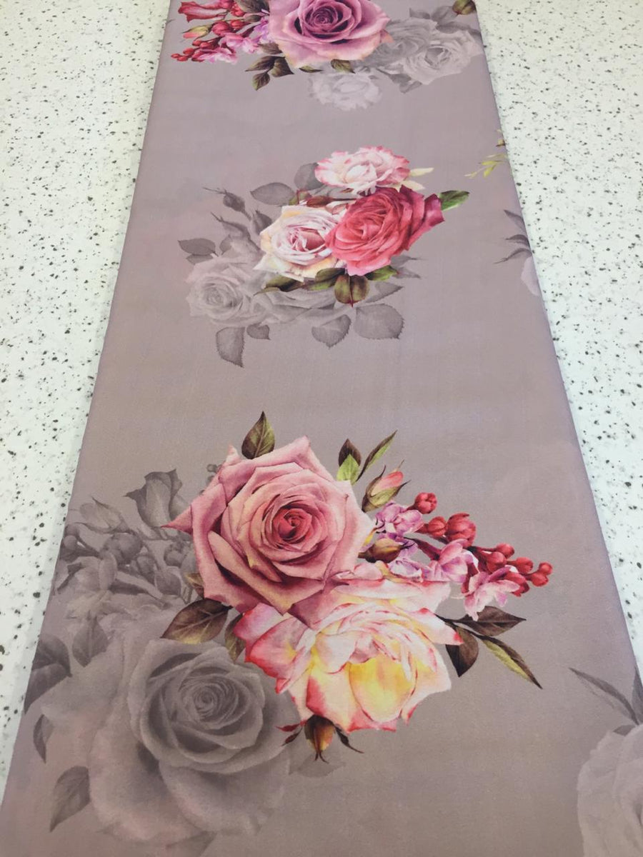 Floral printed crepe fabric