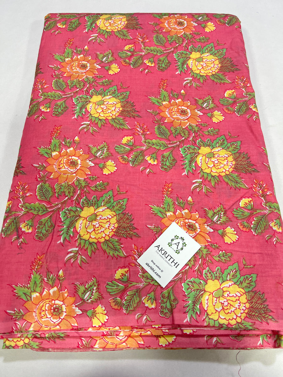 Printed pure cotton fabric