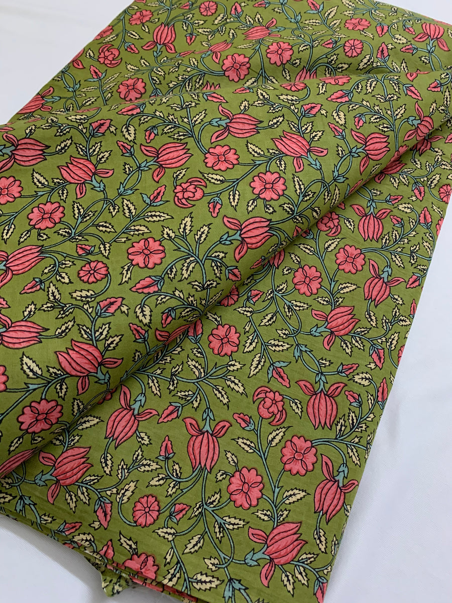 Printed pure cotton fabric