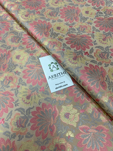 Handloom Banarasi brocade fabric