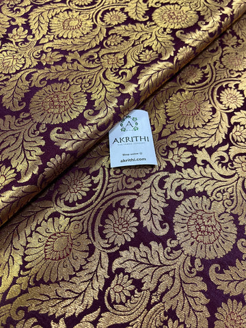 Handloom Banarasi brocade fabric