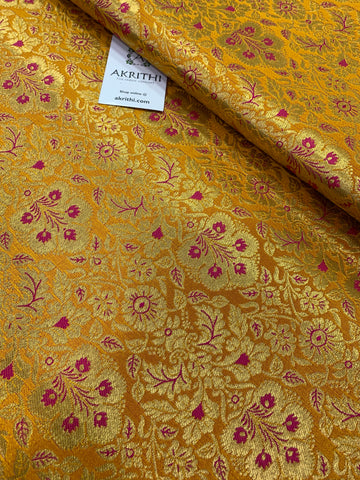 Handloom Banarasi brocade fabric