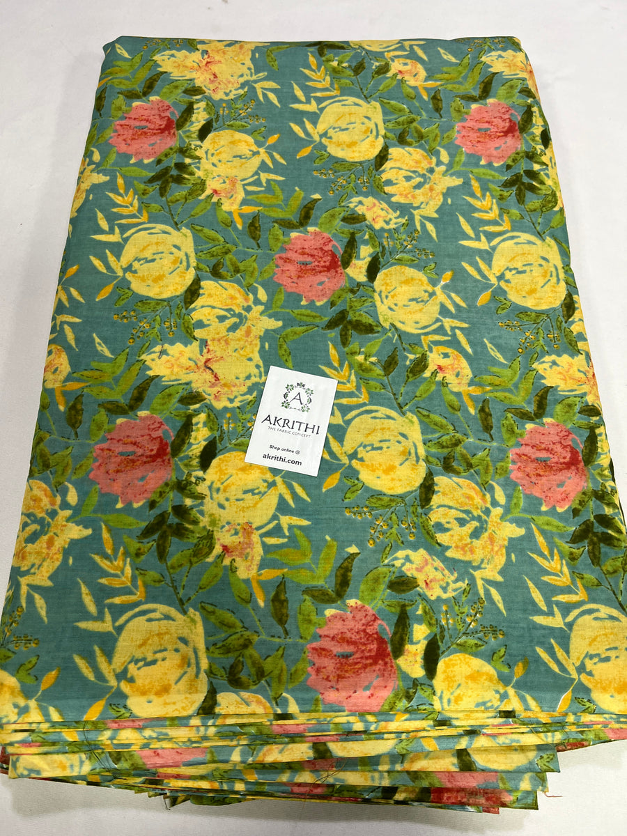 Printed pure cotton fabric