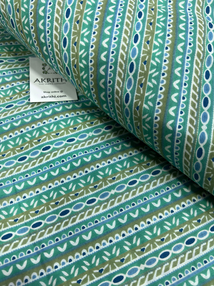 Printed pure cotton fabric