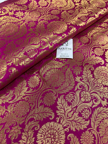 Handloom Banarasi brocade fabric