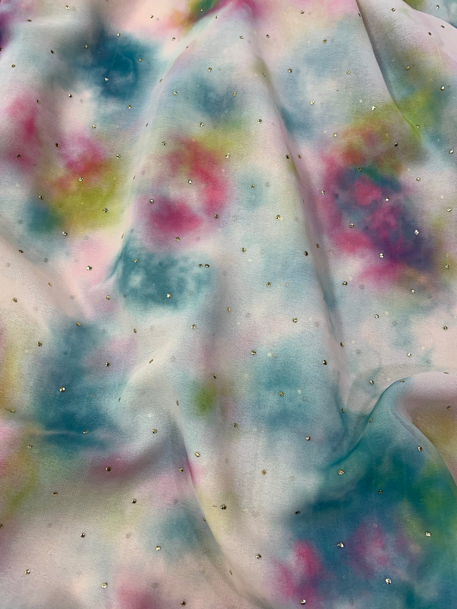 Shibori Printed georgette fabric