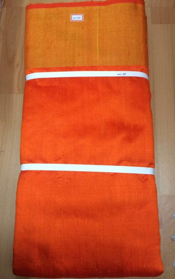 PURE RAW SILK WITH ZARI BORDER FABRIC