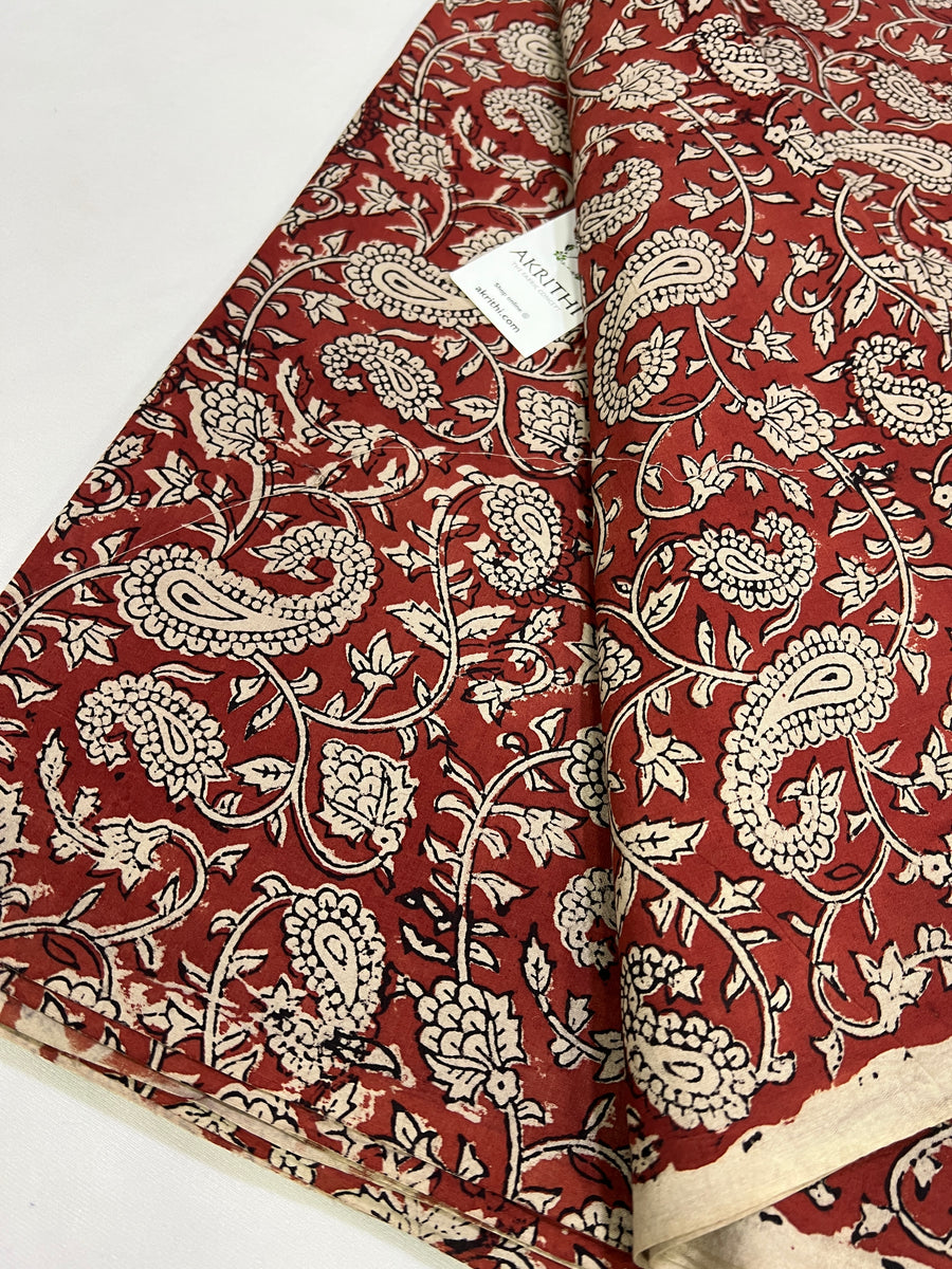 Hand block Printed pure cotton fabric