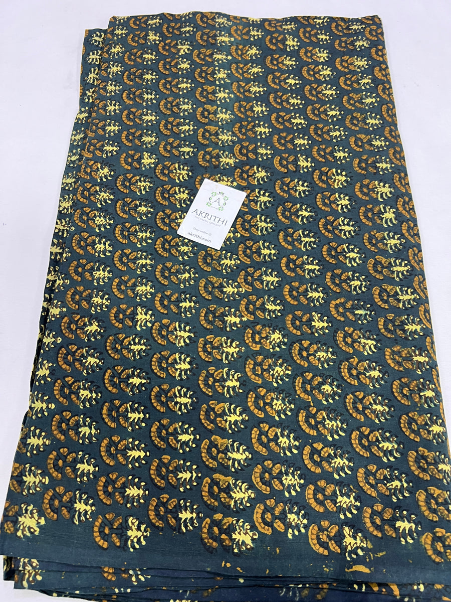 Ajrakh pure cotton fabric