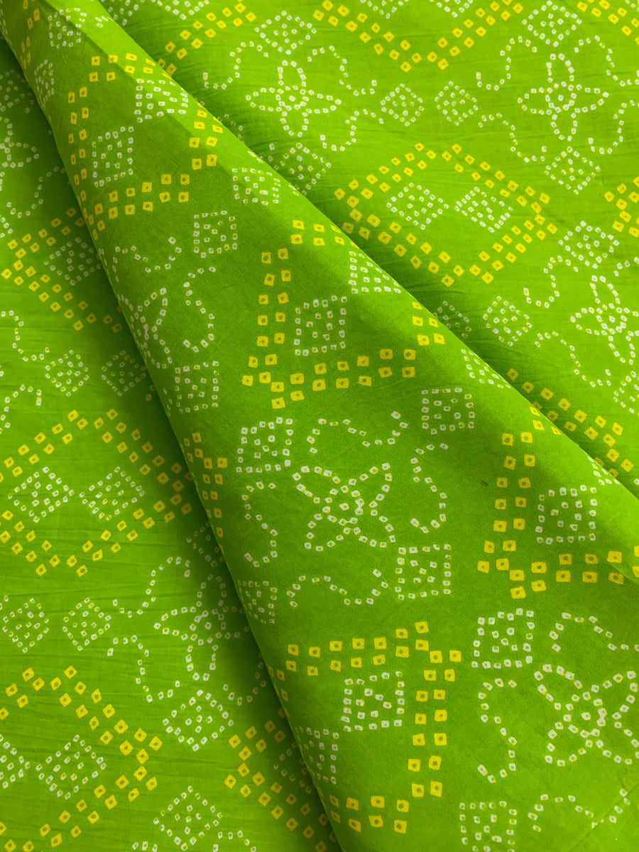 Printed pure cotton fabric