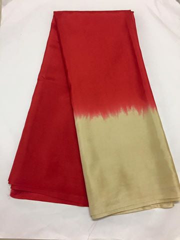 Pure silk saree in double shade
