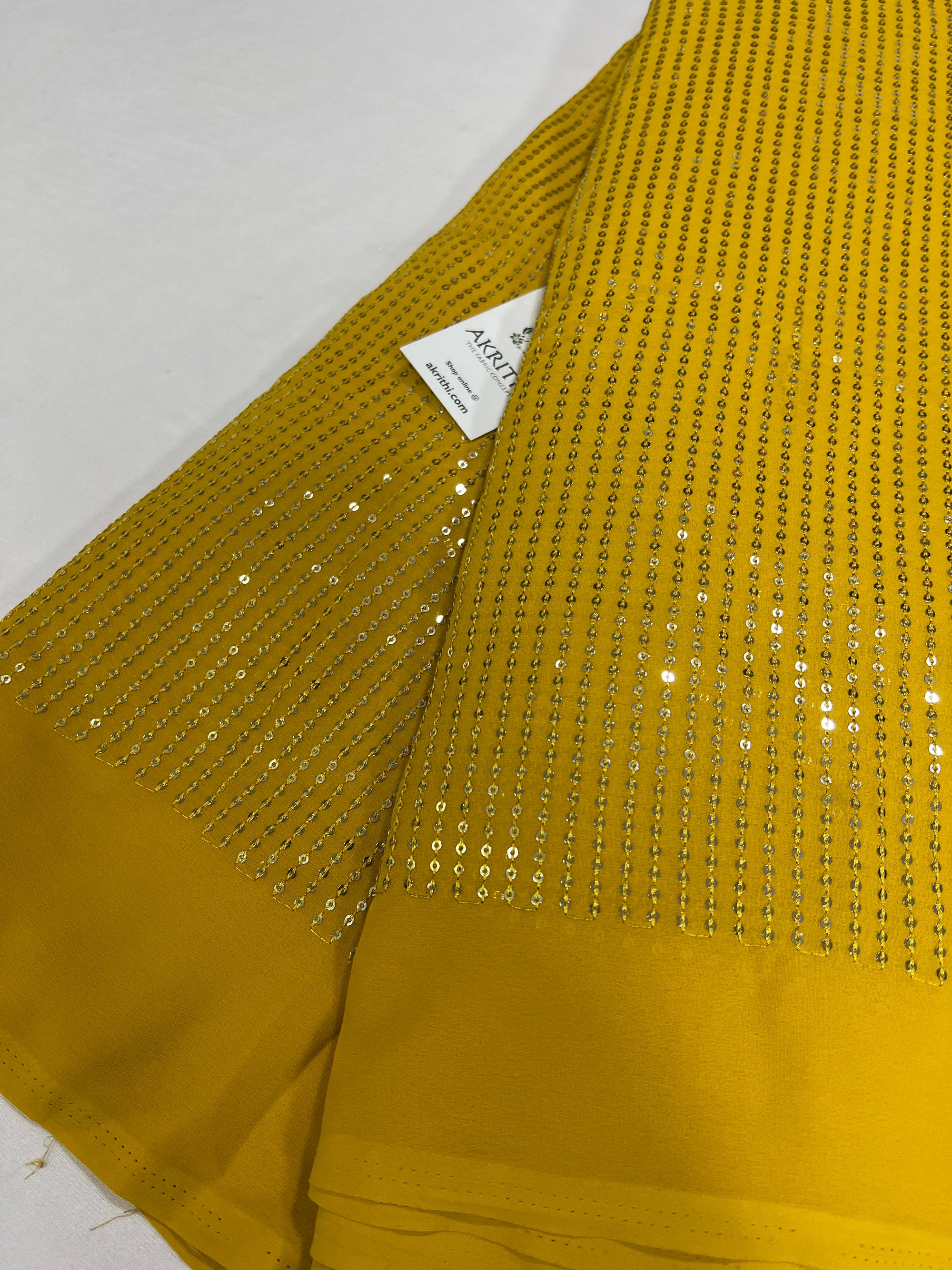 Sequins on Georgette fabric