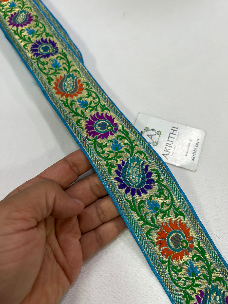 Handloom Banarasi lace 9 metres roll