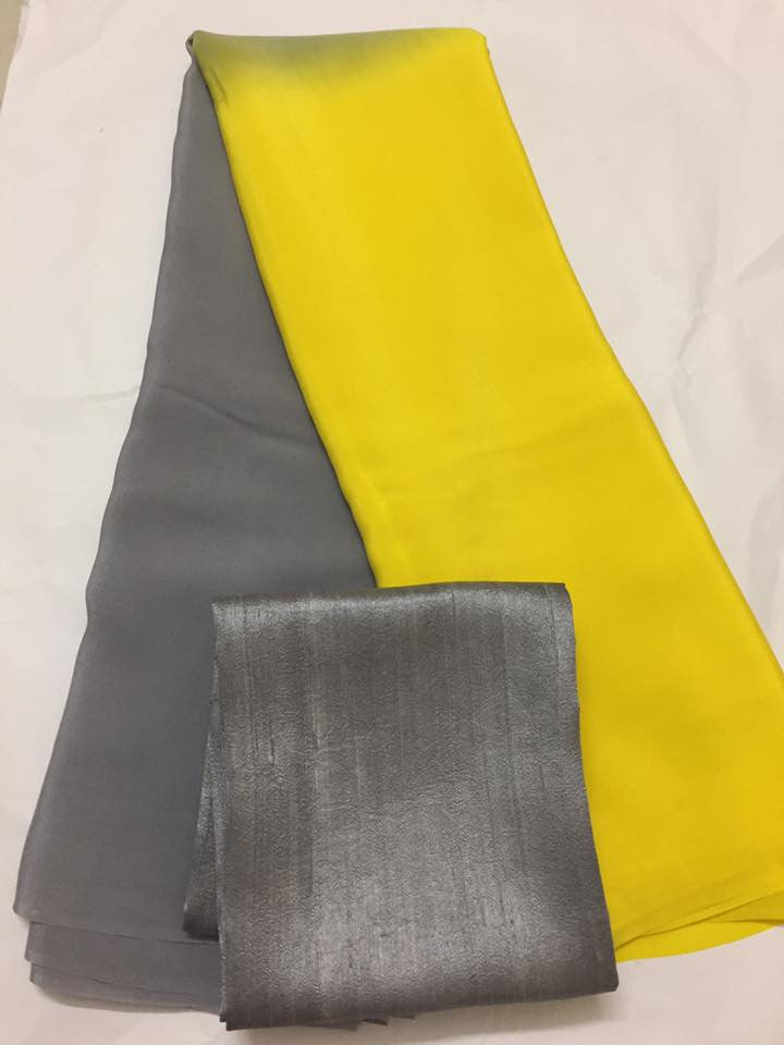 Pure silk crepe saree
