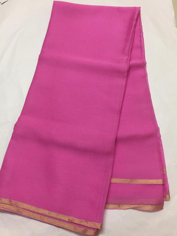 Pure silk chiffon dupatta