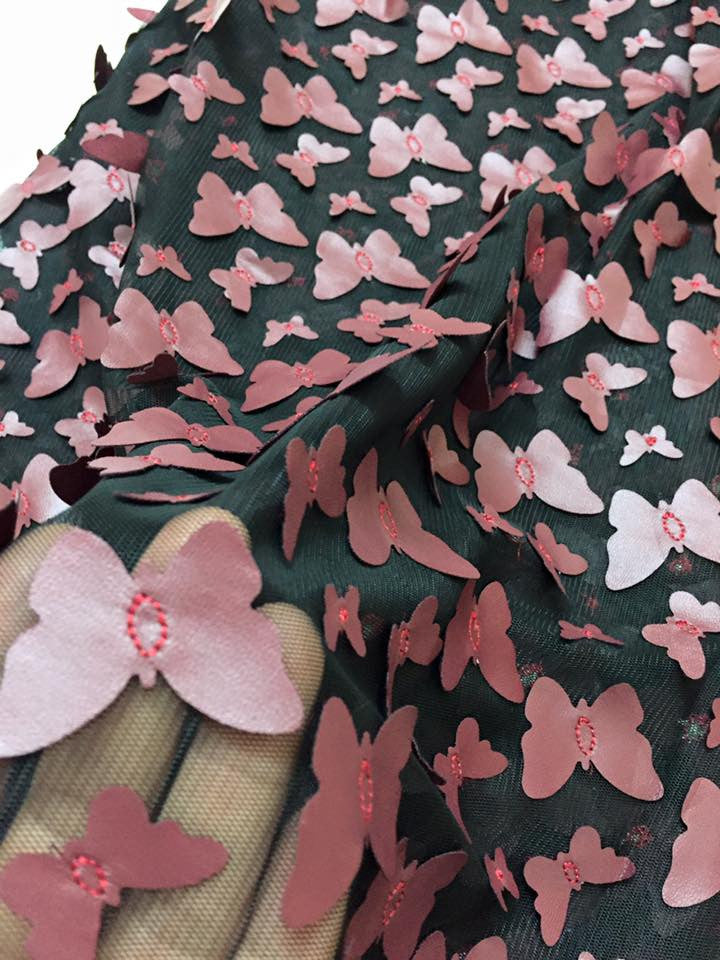 IMPORTED APPLIQUE LEATHER WORK ON NET