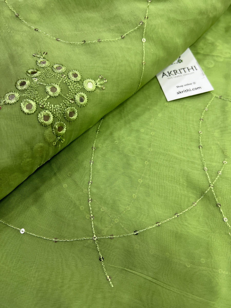 Embroidery on Organza fabric