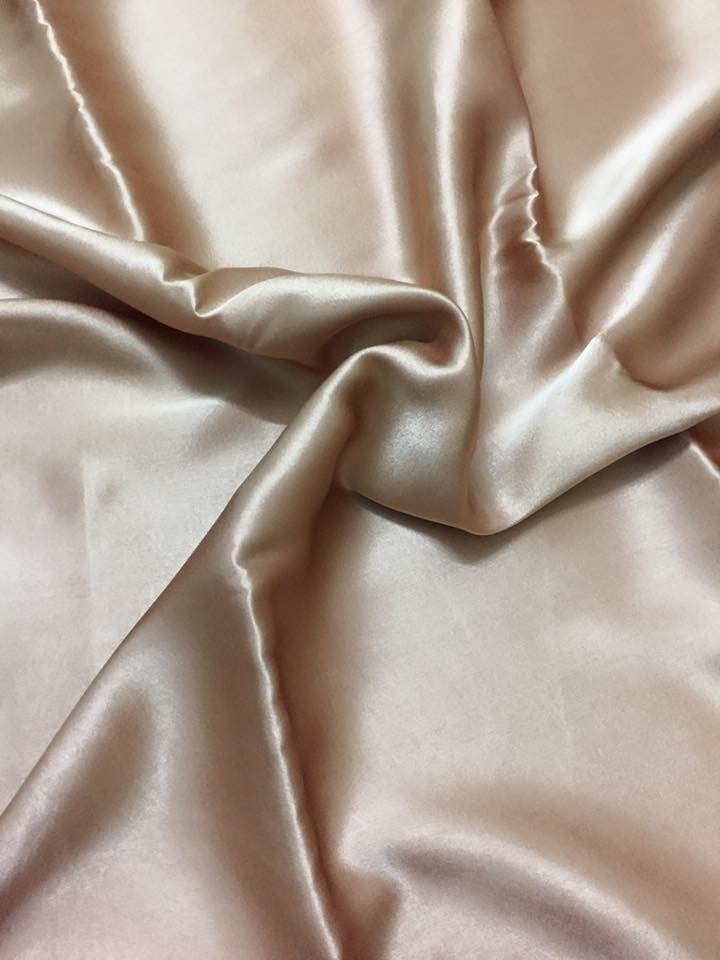 Pure silk satin fabric