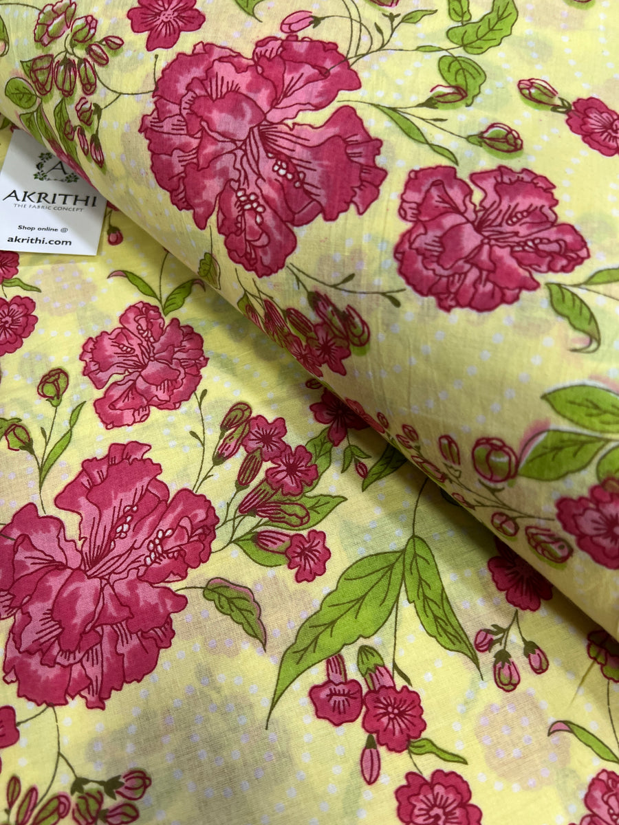 Printed pure cotton fabric