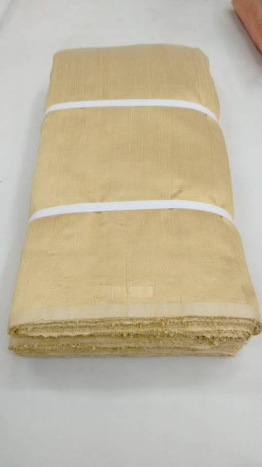 DUPION PURE RAW SILK FABRIC