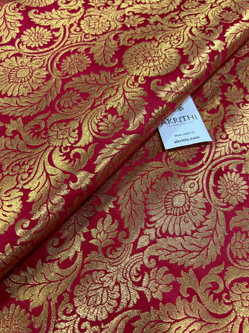 Handloom Banarasi brocade fabric