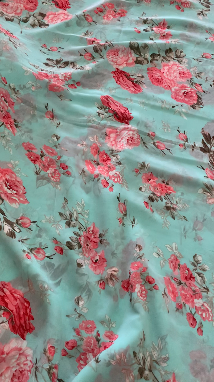 Digital floral Printed georgette fabric