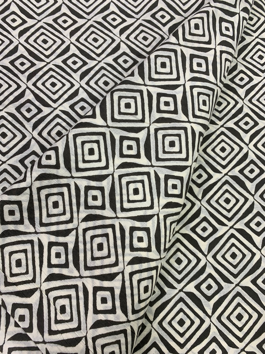 Printed pure cotton fabric