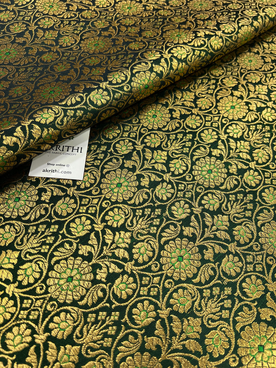 Handloom Banarasi brocade fabric